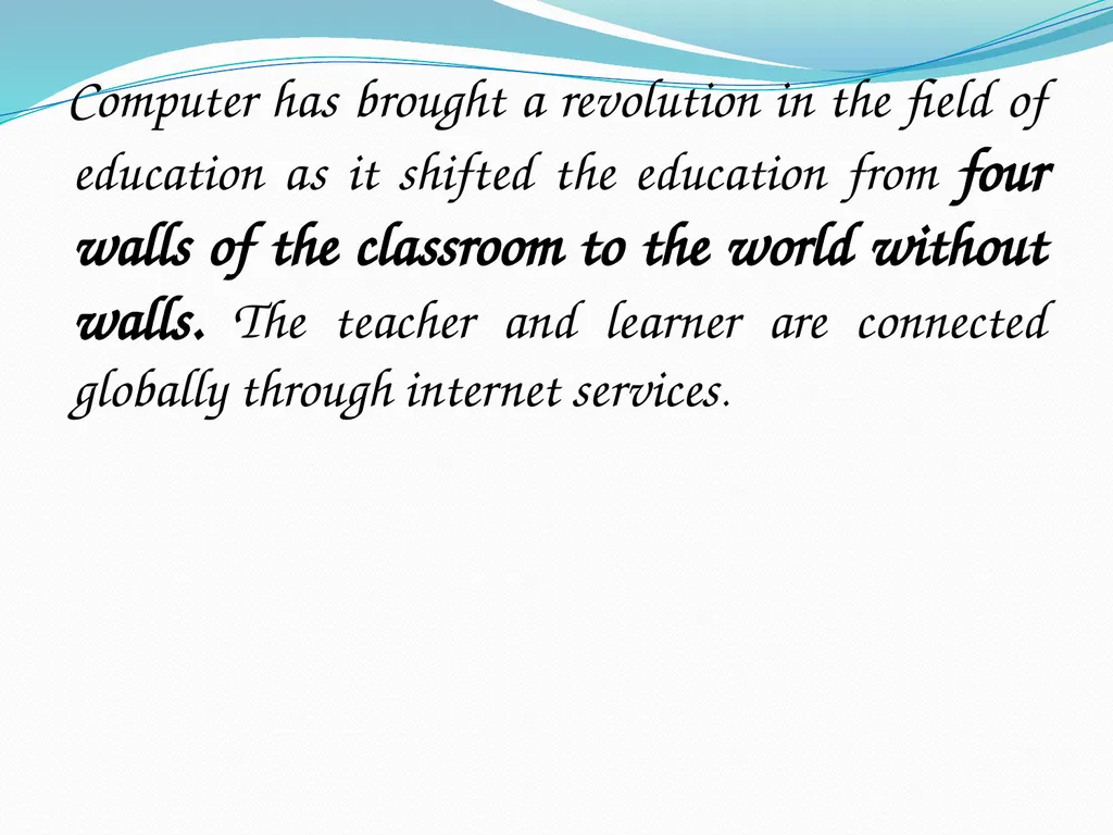 Use of Computers in Education Computer A computer - slide 5 of 14