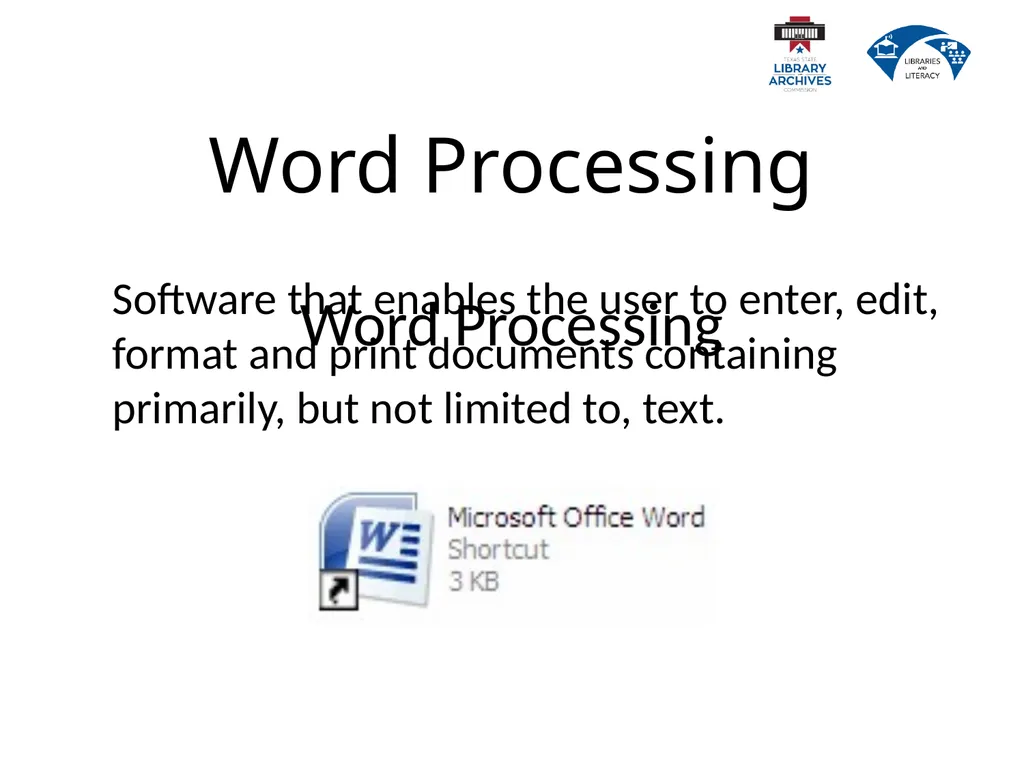 1.2 Computer Basics Learning Goals Describe why - slide 24 of 36