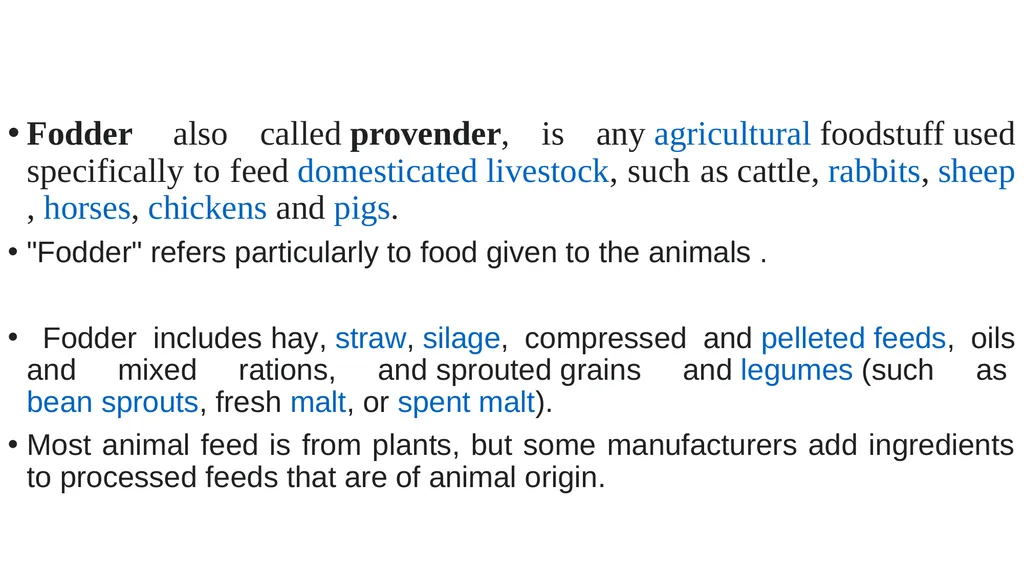 LPM (Unit-2) Fodder Production and Conservation - slide 2 of 11
