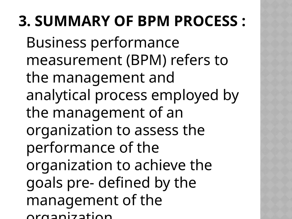 Unit-3 Business Performance Measurement (BPM) By: - slide 19 of 57