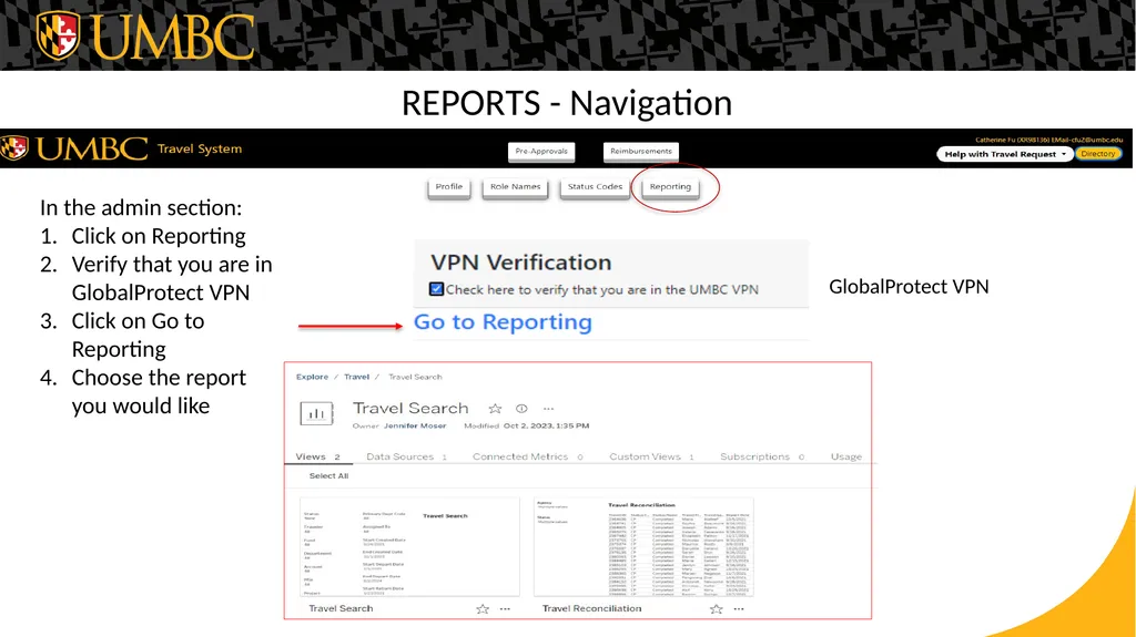 Travel System Reporting and Tips Reports from the - slide 3 of 15