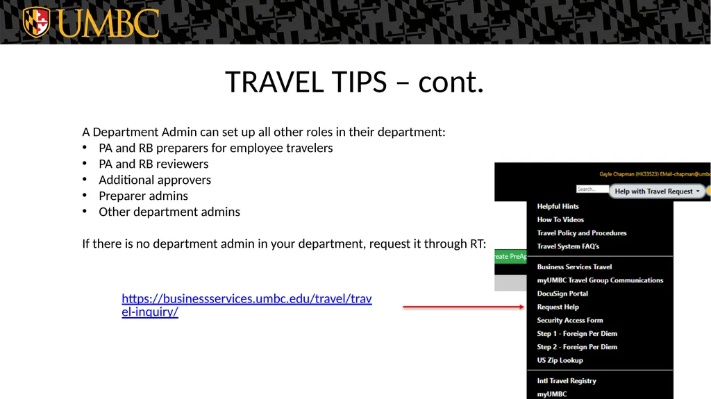 Travel System Reporting and Tips Reports from the - slide 11 of 15