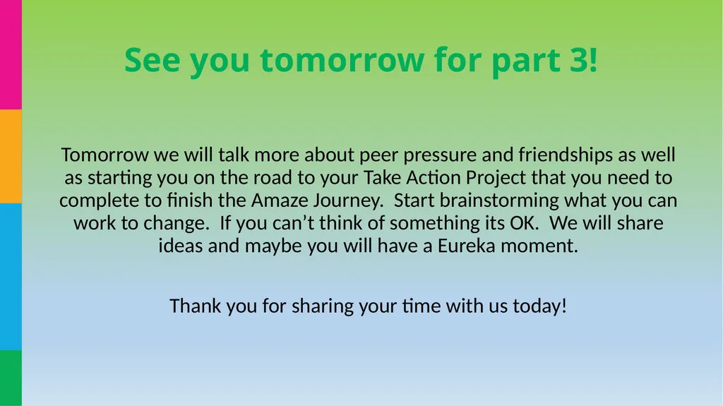 Cadette Amaze Journey Part 2 How will this Virtual - slide 20 of 20