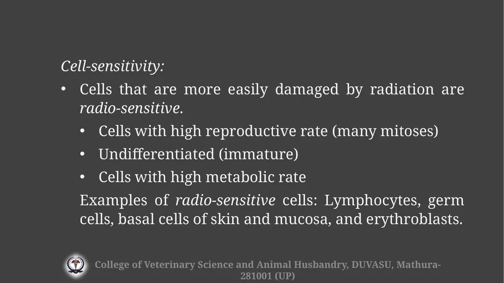 Radiation hazards & safety Gulshan Kumar MVSc, PhD - slide 15 of 29