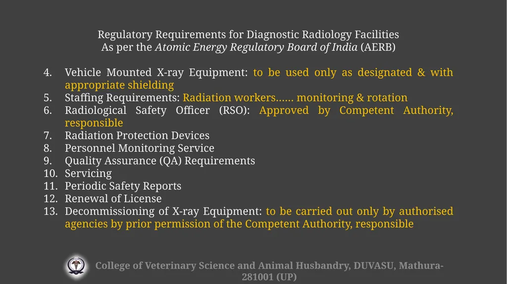 Radiation hazards & safety Gulshan Kumar MVSc, PhD - slide 28 of 29