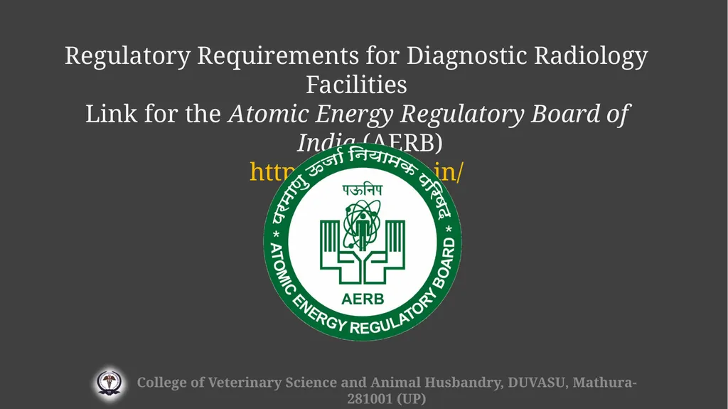 Radiation hazards & safety Gulshan Kumar MVSc, PhD - slide 29 of 29