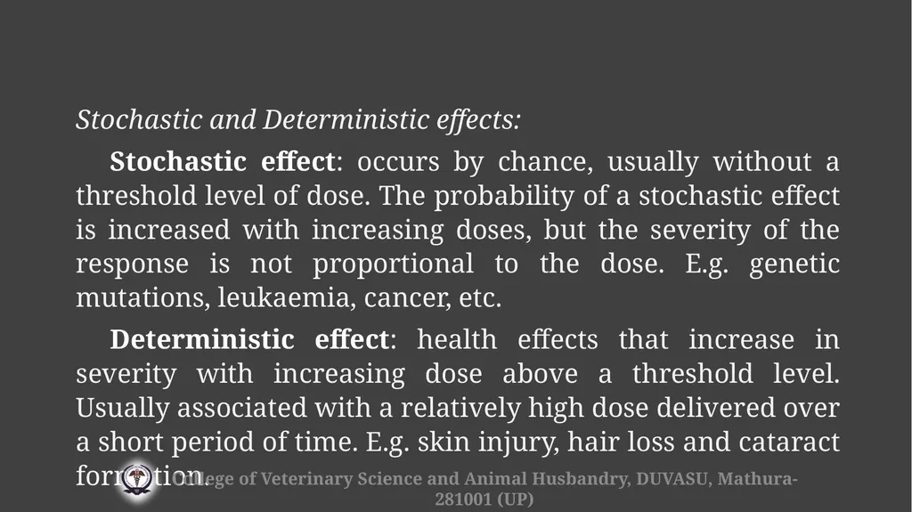 Radiation hazards & safety Gulshan Kumar MVSc, PhD - slide 17 of 29