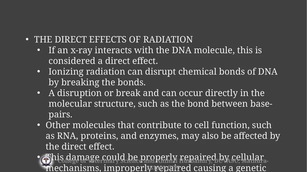 Radiation hazards & safety Gulshan Kumar MVSc, PhD - slide 7 of 29
