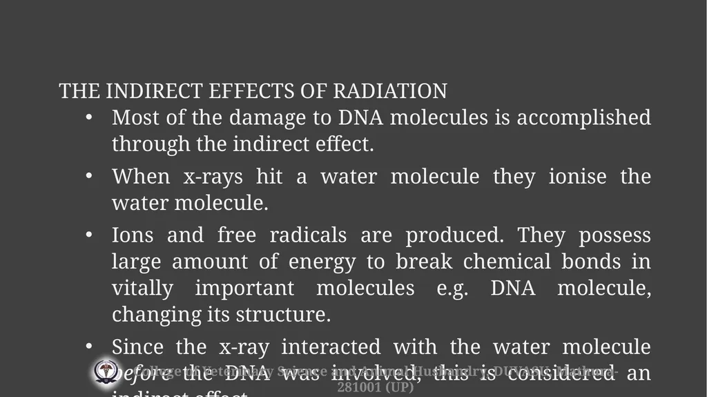 Radiation hazards & safety Gulshan Kumar MVSc, PhD - slide 10 of 29