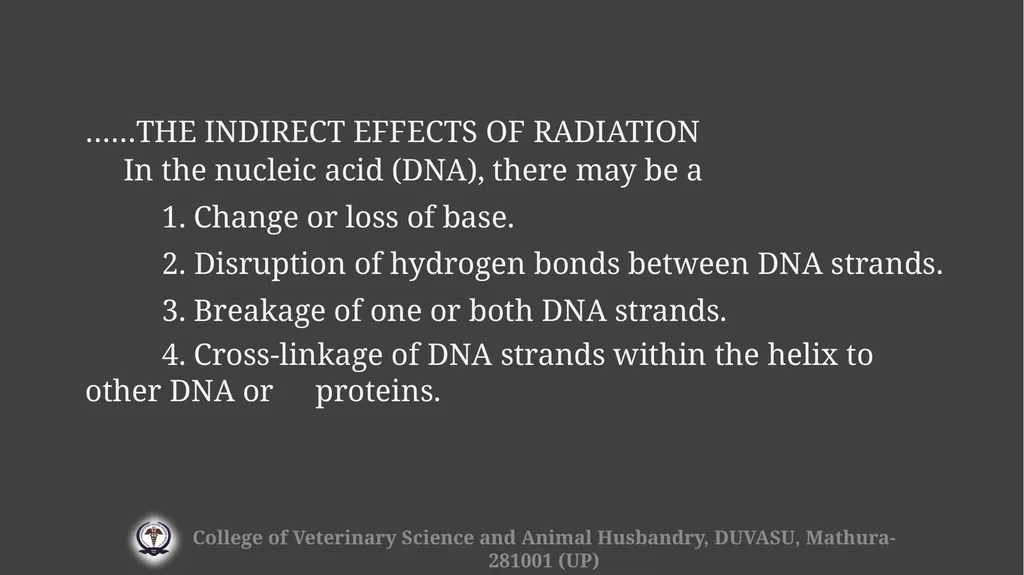 Radiation hazards & safety Gulshan Kumar MVSc, PhD - slide 12 of 29