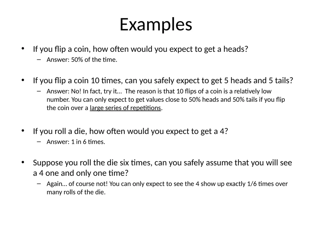Introduction to Probability Learning Objectives By - slide 5 of 18