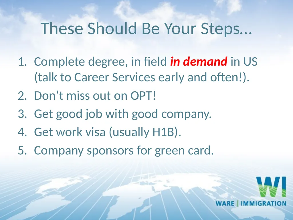 Post Graduation Employment Options for Students - slide 4 of 55