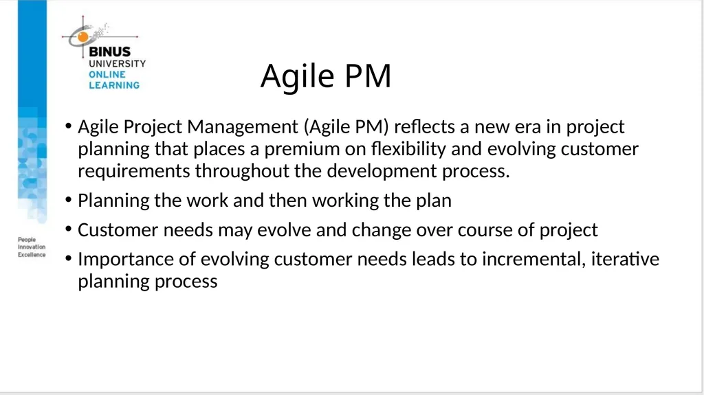 Project Management Advanced Topics In Planning And - slide 5 of 33