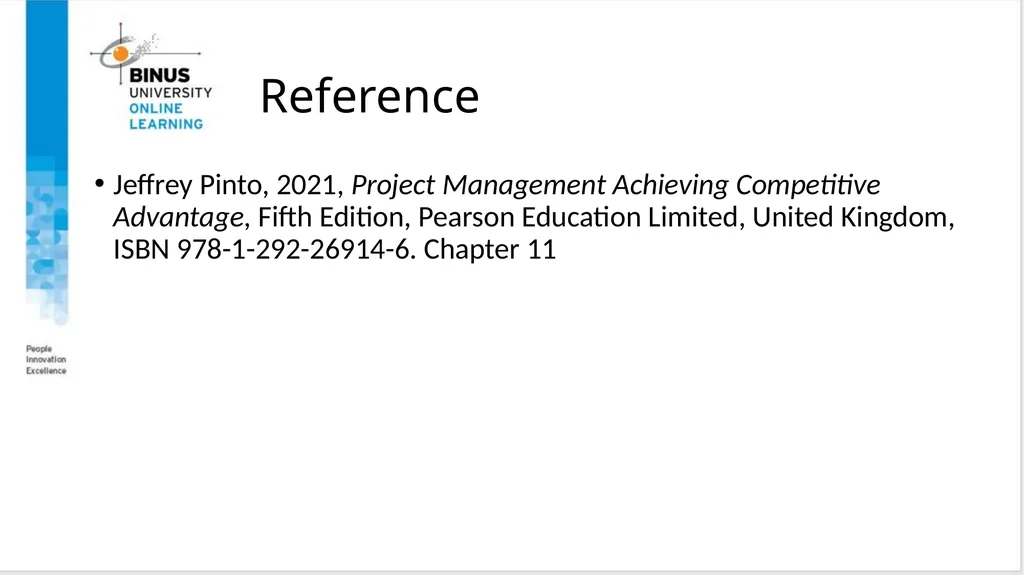 Project Management Advanced Topics In Planning And - slide 32 of 33