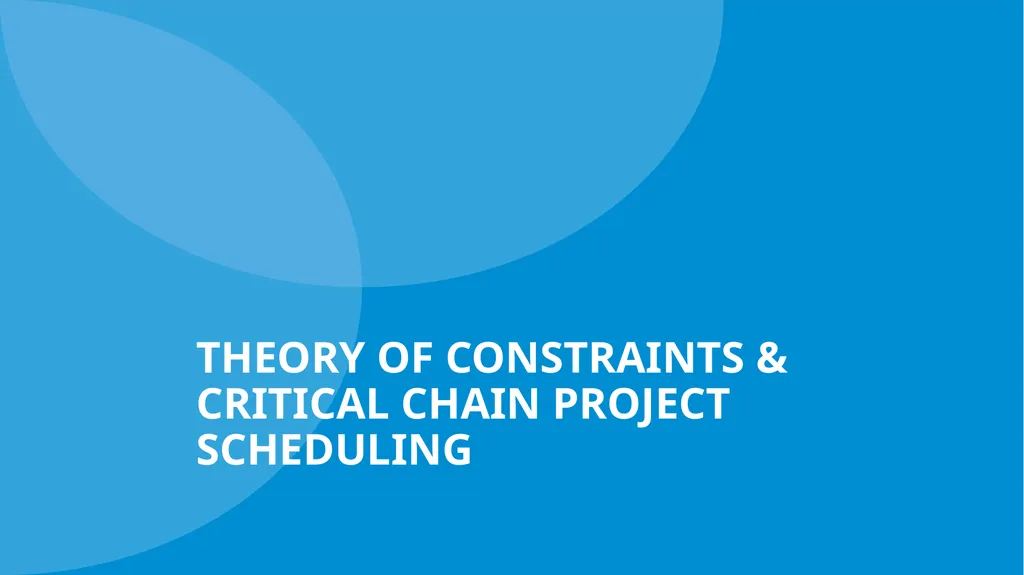 Project Management Advanced Topics In Planning And - slide 18 of 33