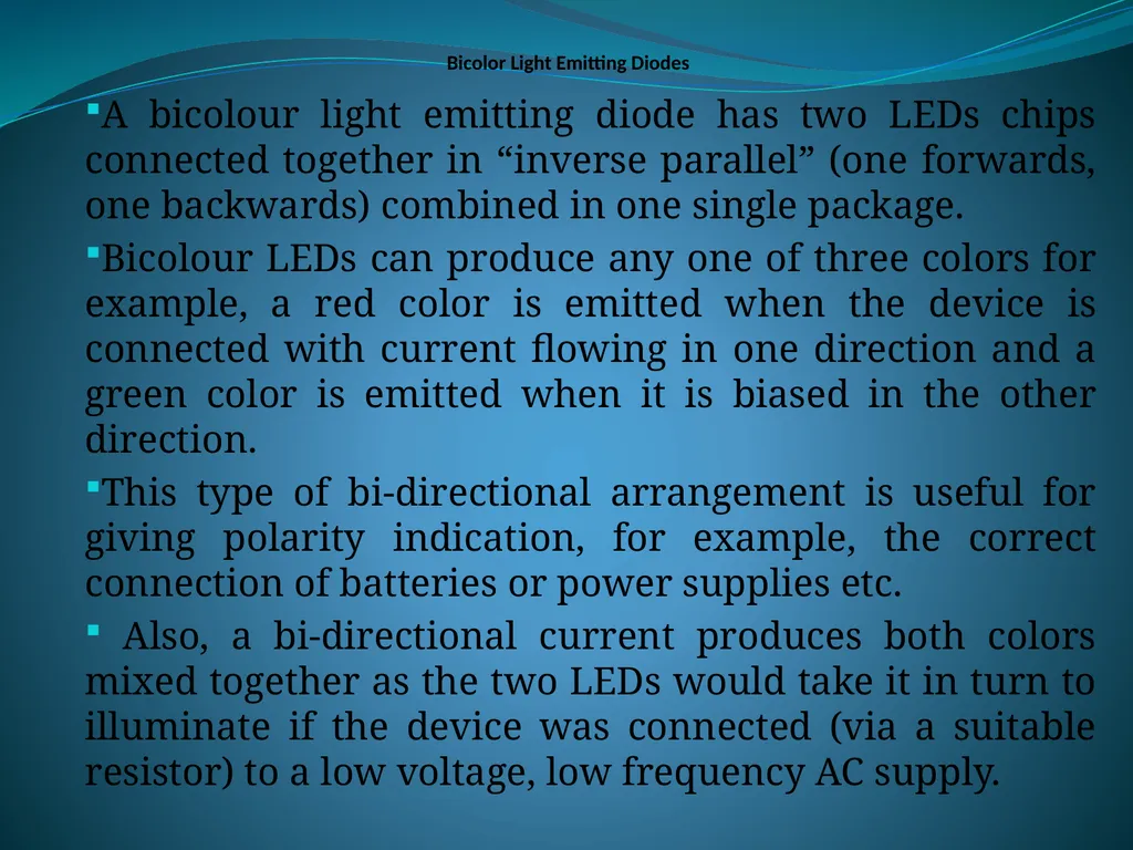 LIGHT EMMITING DIODE(LED) INTRODUCTION The “Light - slide 15 of 26