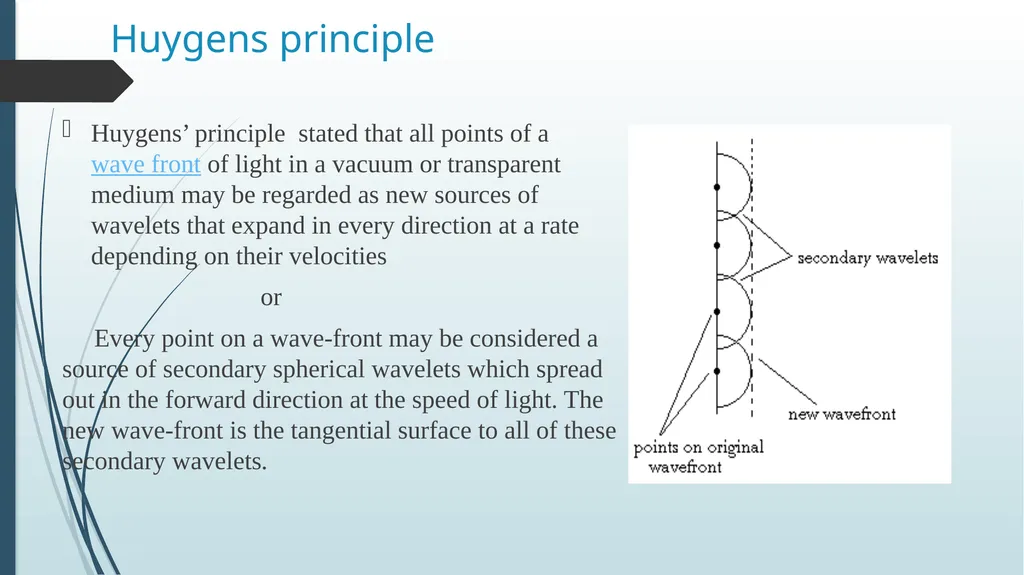 WAVE OPTICS Lecture 1: Electromagnetic nature of - slide 8 of 8