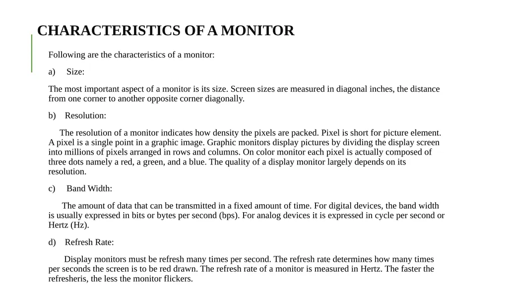 COMPUTER INPUT DEVICES Following are some of the - slide 23 of 49