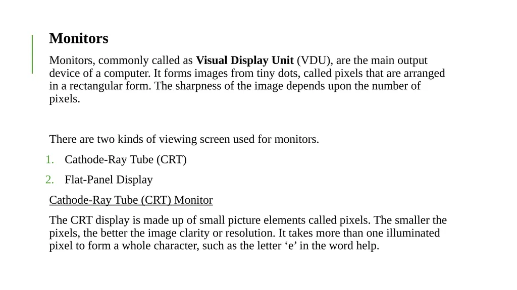 COMPUTER INPUT DEVICES Following are some of the - slide 20 of 49