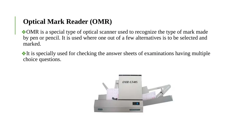 COMPUTER INPUT DEVICES Following are some of the - slide 13 of 49