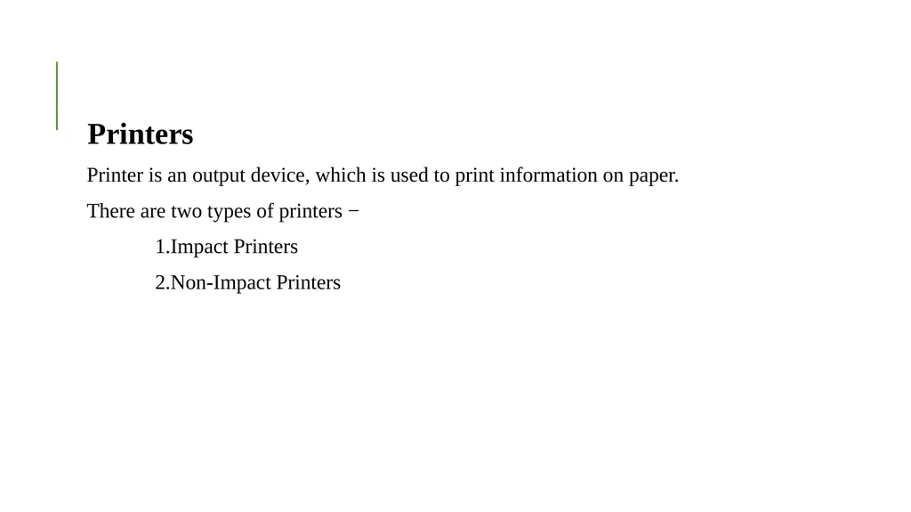 COMPUTER INPUT DEVICES Following are some of the - slide 37 of 49