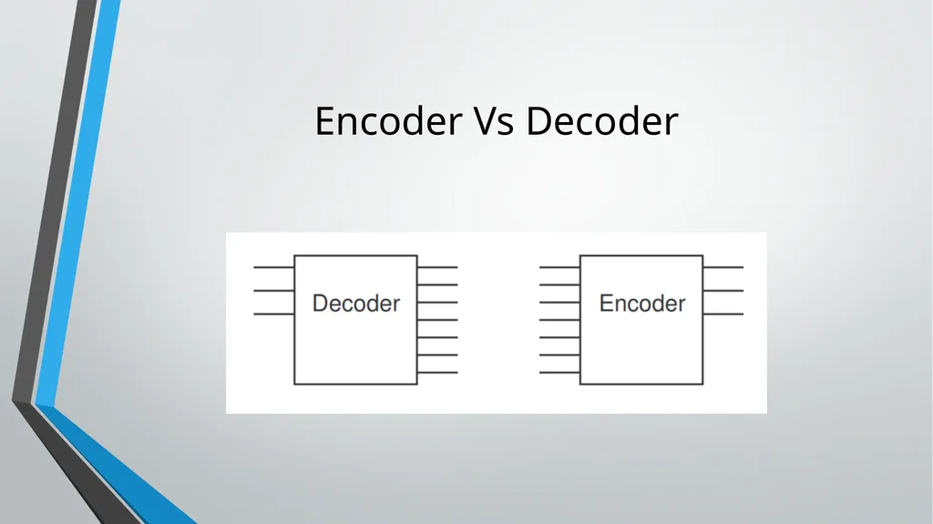 ENCODER and DECODER Application of Combinational - slide 16 of 18