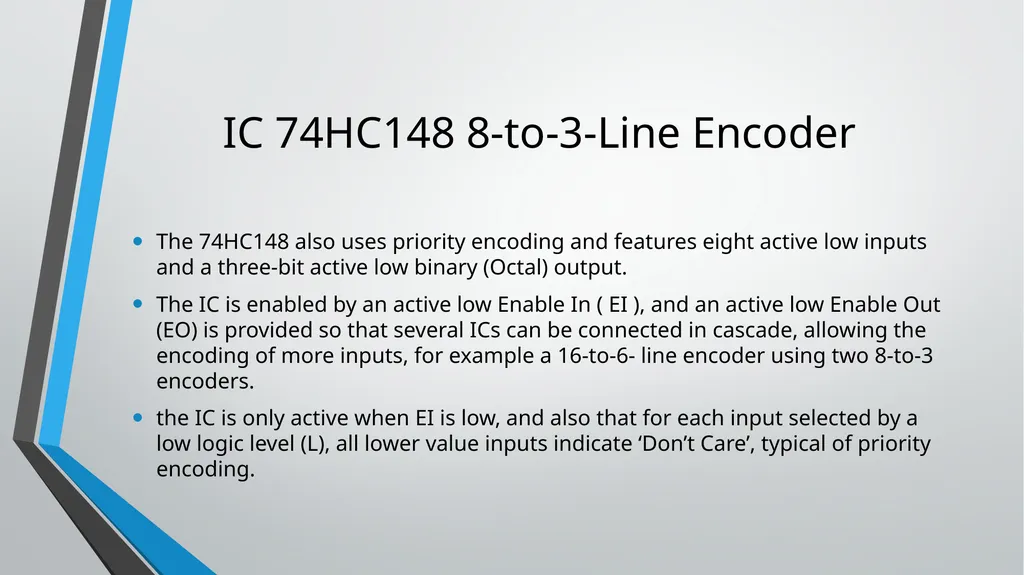 ENCODER and DECODER Application of Combinational - slide 7 of 18