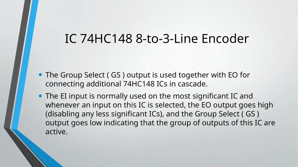 ENCODER and DECODER Application of Combinational - slide 8 of 18