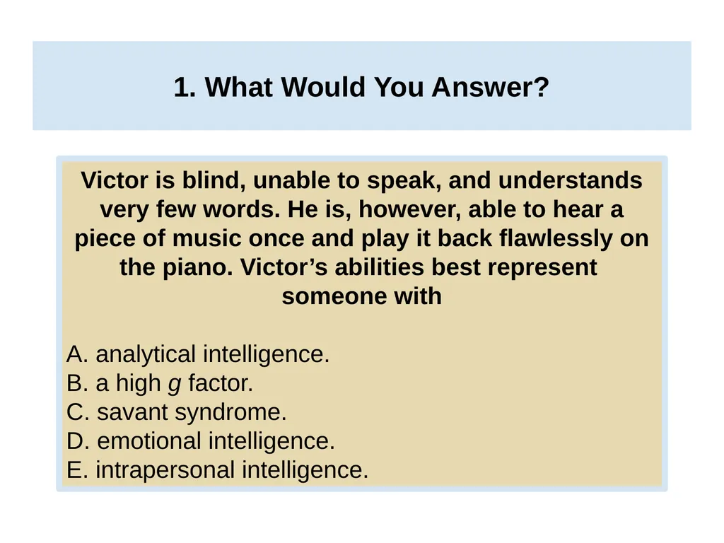 Unit 11 Testing and Individual Differences Module - slide 17 of 35