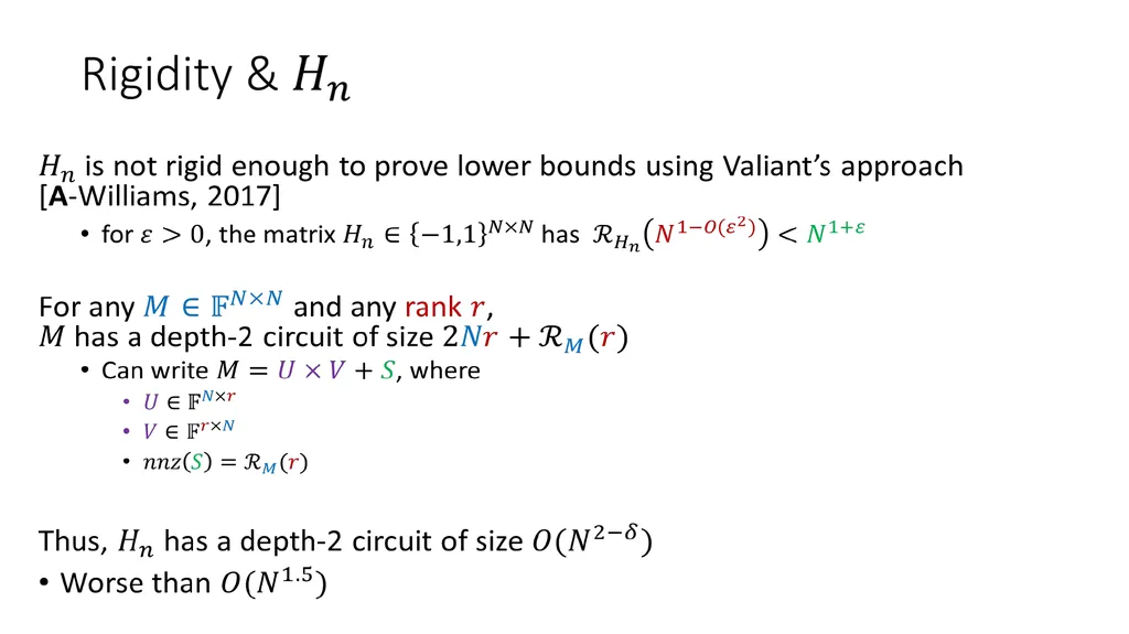 Kronecker Products, Low-Depth Circuits, and Matrix - slide 9 of 18