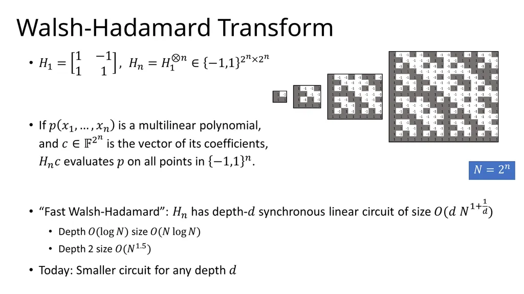 Kronecker Products, Low-Depth Circuits, and Matrix - slide 5 of 18