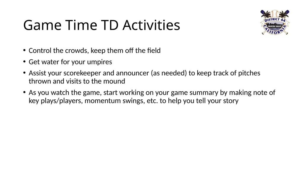 Little League CA District 44 TOC & All-Star - slide 16 of 26