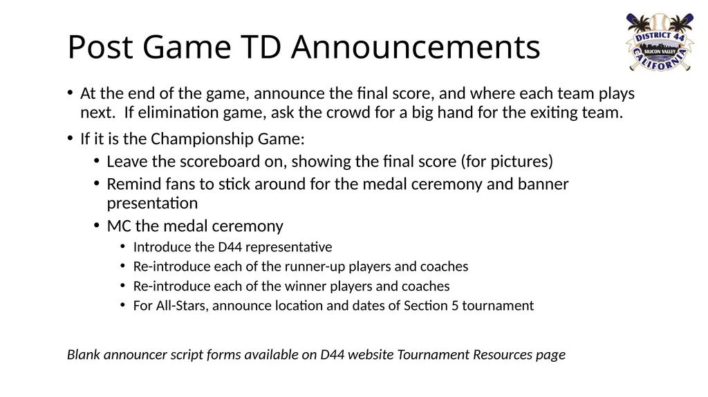 Little League CA District 44 TOC & All-Star - slide 17 of 26