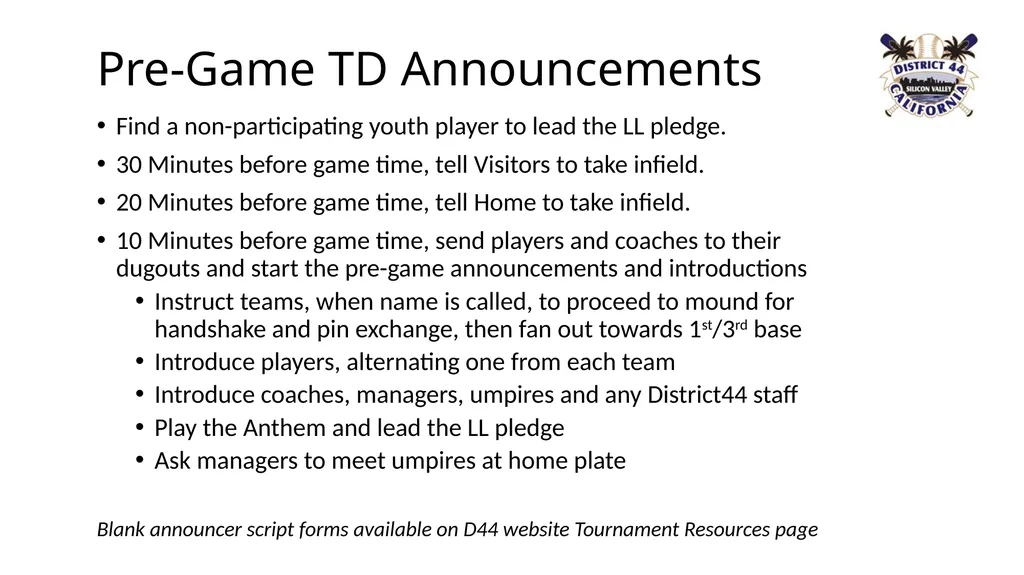 Little League CA District 44 TOC & All-Star - slide 14 of 26