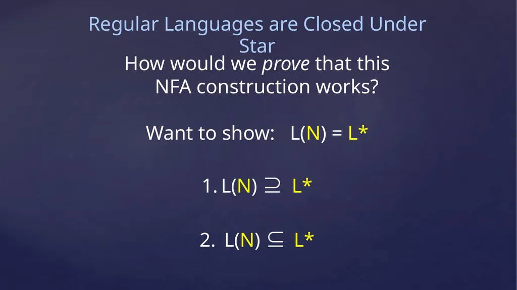 Regular Languages’ Closure Properties, Take 2 CS - slide 8 of 11
