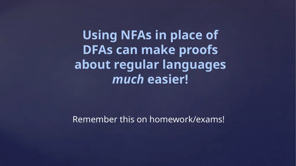 Regular Languages’ Closure Properties, Take 2 CS - slide 3 of 11