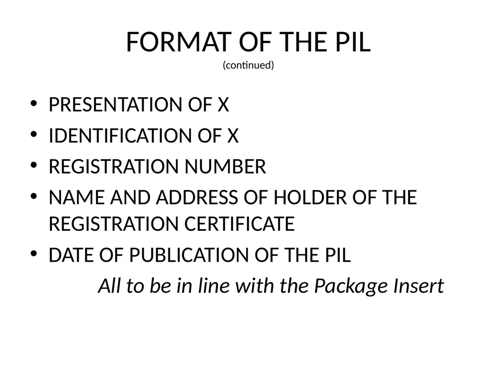 PATIENT INFORMATION LEAFLETS (PIL) Estelle Viljoen - slide 14 of 17