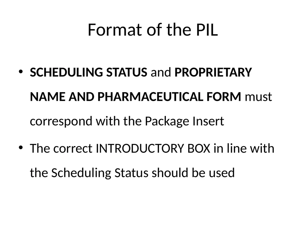 PATIENT INFORMATION LEAFLETS (PIL) Estelle Viljoen - slide 3 of 17