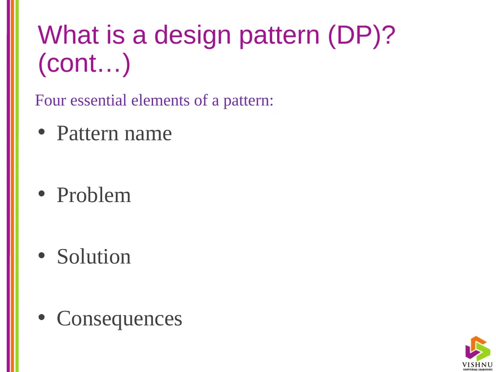 Design Patterns (DP) By P. S. Suryateja Asst. - slide 8 of 115
