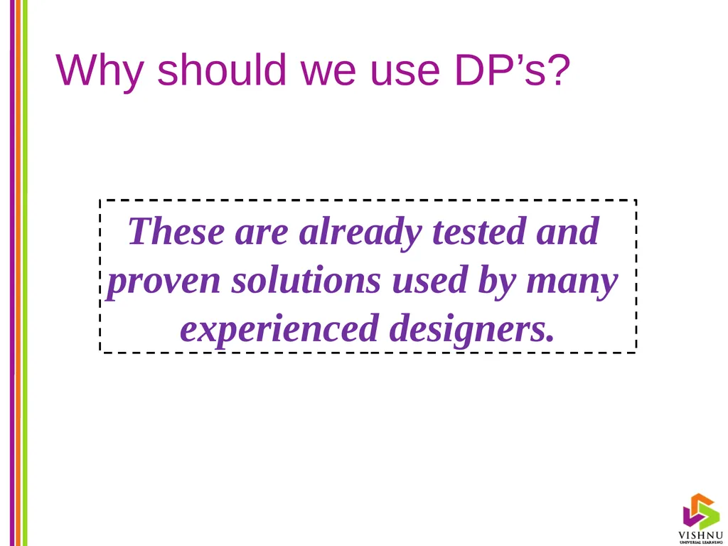 Design Patterns (DP) By P. S. Suryateja Asst. - slide 11 of 115