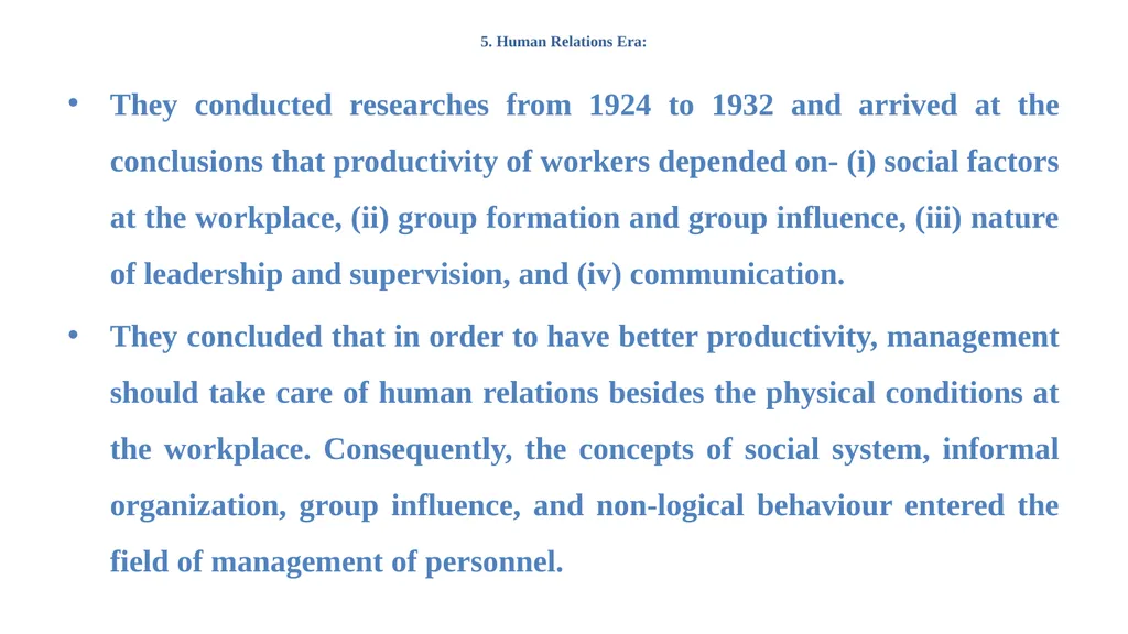 Evolution of Human Resource Management (From 19th - slide 12 of 15