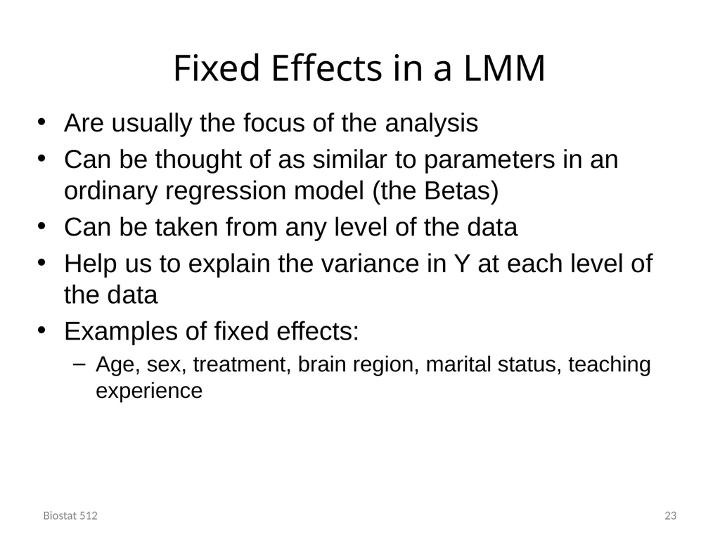 Analysis of Clustered and Longitudinal Data Module - slide 23 of 26