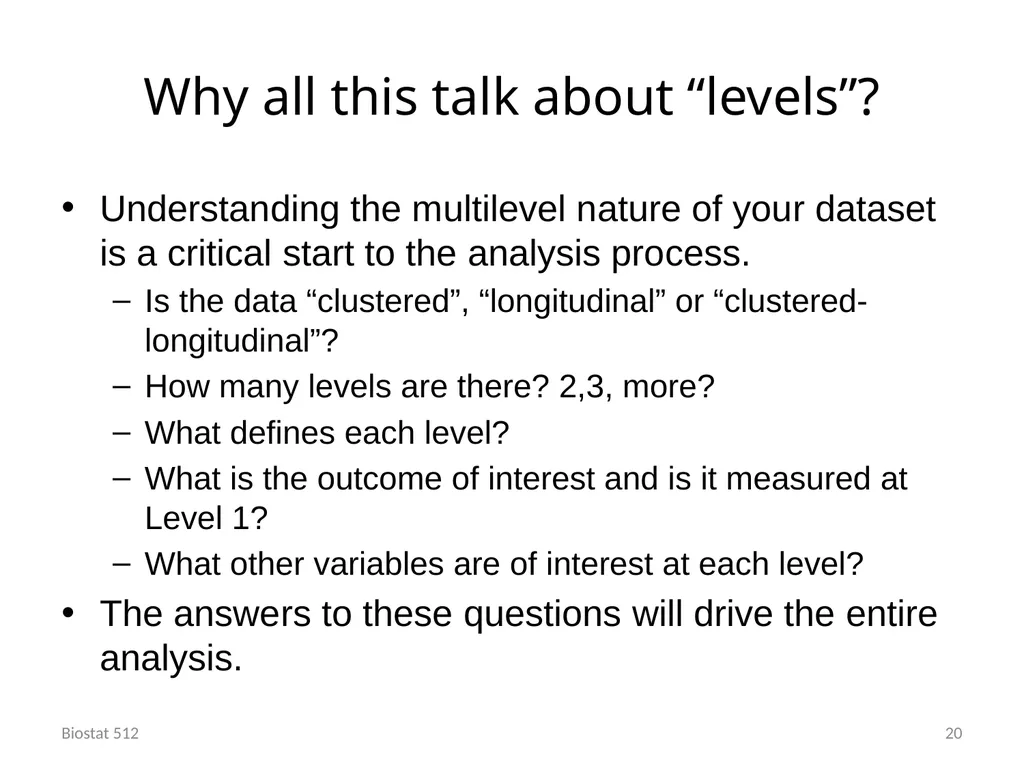 Analysis of Clustered and Longitudinal Data Module - slide 20 of 26