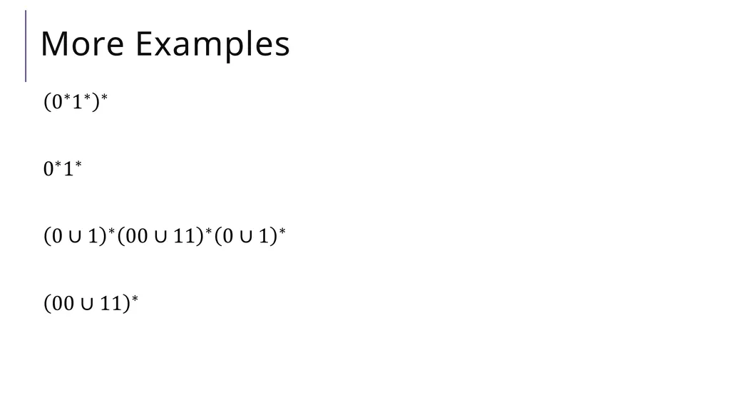 Regular Expressions CSE 311 Autumn 2025 Lecture 22 - slide 10 of 23
