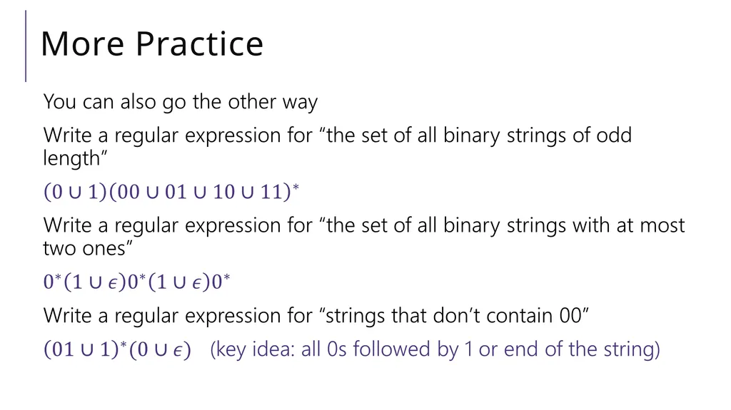 Regular Expressions CSE 311 Autumn 2025 Lecture 22 - slide 13 of 23