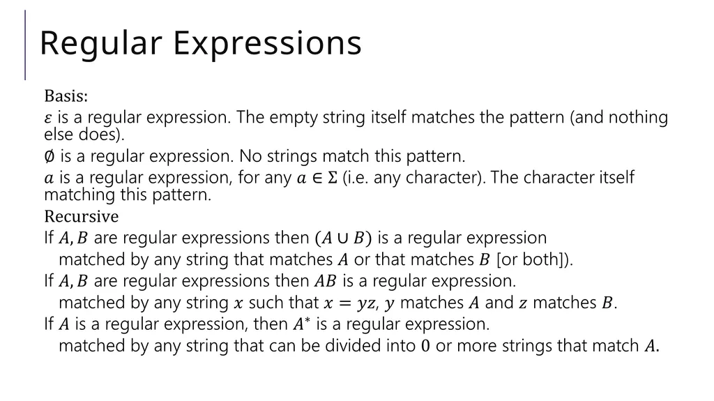 Regular Expressions CSE 311 Autumn 2025 Lecture 22 - slide 7 of 23