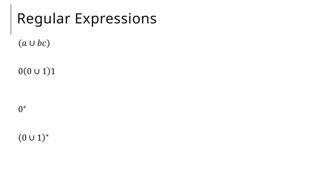 Regular Expressions CSE 311 Autumn 2025 Lecture 22 - slide 8 of 23