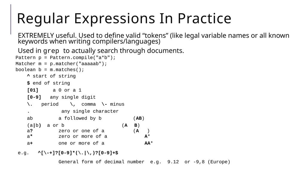 Regular Expressions CSE 311 Autumn 2025 Lecture 22 - slide 15 of 23