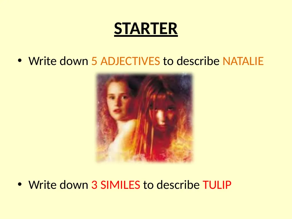The Tulip Touch Chapters 7 - 9 Lesson Objectives: - slide 2 of 10