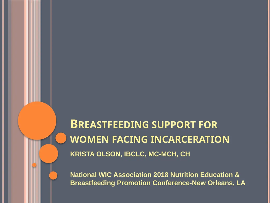 Breastfeeding support for women facing - slide 1 of 29